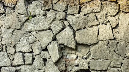 the crumbling grey stone wall of the castle,backgrounds, textures