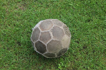 Soccer ball on the grass