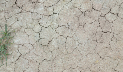 Chapped soil background. Dry season. Drought risks. Torrid summer. Risk farming area. Agriculture. Water scarcity. Closeup. 