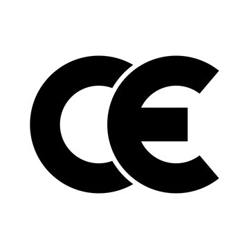 CE mark. CE symbol, isolated on white background. European Conformity certification mark. Vector illustration.