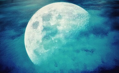 moon and clouds