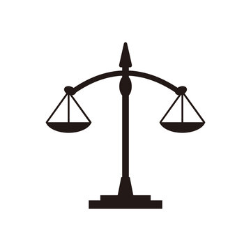Scales Justice icon symbol vector