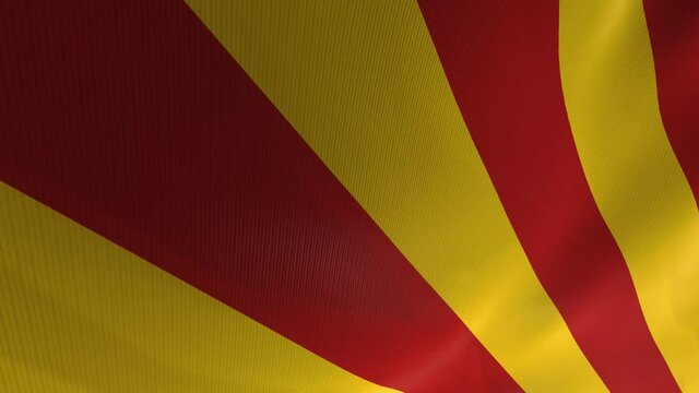 3d waving flag from Catalunya, Spain