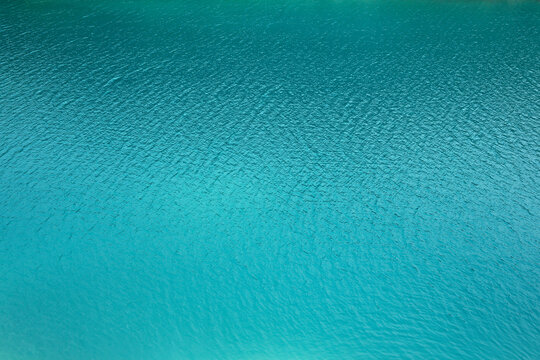 Blue sea water texture full frame.