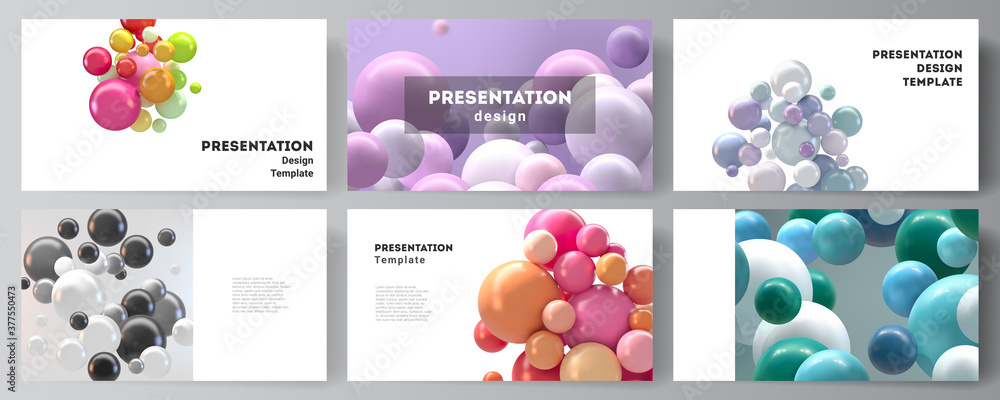 Poster vector layout of presentation slides design templates, multipurpose template for presentation brochu