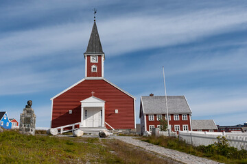 Alte Kirche von Nuuk gehört zum geschichtsträchtigen Stadtbild.