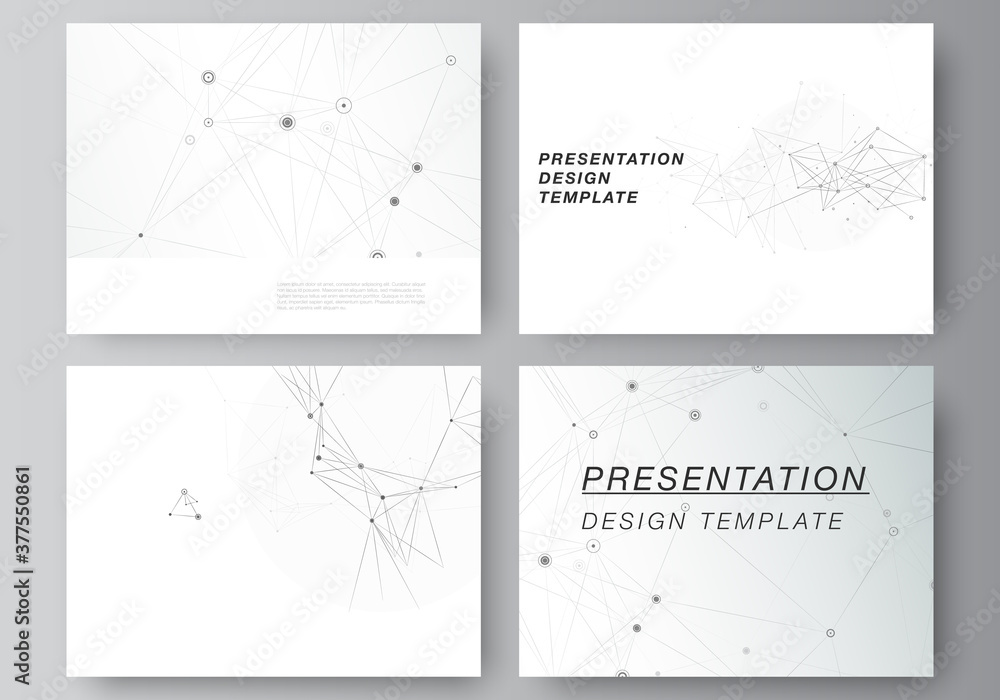 Poster vector layout of presentation slides design business templates, template for presentation brochure, 