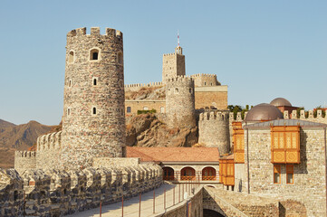 Panoramic view of the Rabati Castle in the city of Akhaltsikhe in Georgia.