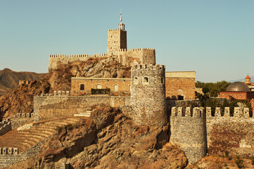 Fototapeta na wymiar Panoramic view of the Rabati Castle in the city of Akhaltsikhe in Georgia.