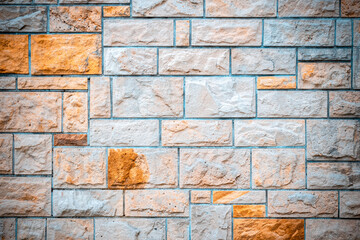 Chip paint. Vintage grunge plaster or concrete stucco surface. Old rough stone on cement pattern wall background. Art rough stylized texture banner with space for text.