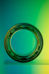 abstract green background with circles