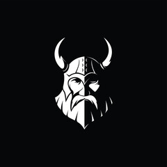 Fototapeta premium Viking mascot logo design. Trendy sport logotype illustration. Eps10 vector.