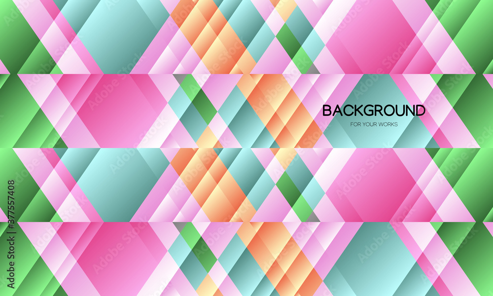 Poster colorful abstract background with geometric composition. seamless pattern. for use in all types of d