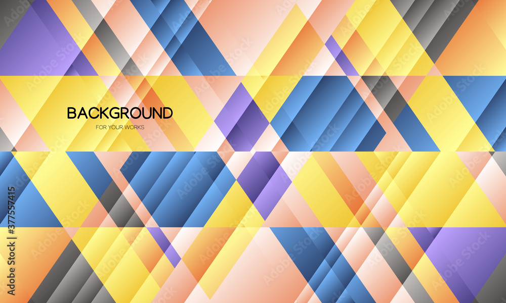Aufkleber colorful abstract background with geometric composition. seamless pattern. for use in all types of d