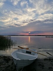 Naklejka premium Autumn colors in the beautiful Stockholm Archipelago, Sweden