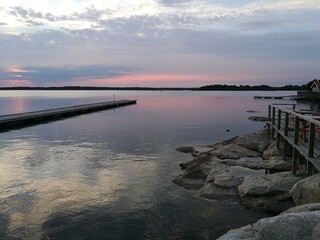 Obraz premium Autumn colors in the beautiful Stockholm Archipelago, Sweden