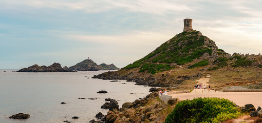 The Parata tower of the bloody islands at sunset