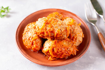 Vegetable cutlets with cabbage