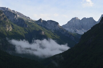 The beautiful and dramatic landscapes of the Valbona Valley in Northern Albania