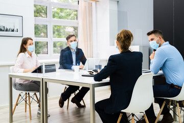 Face Mask Office Social Distancing Meeting