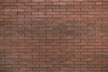 Close up red brick wall background and texture
