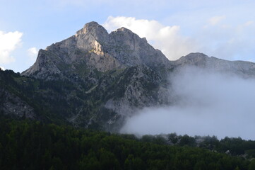 The stunning mountain scenery in the Valbona Valley in Albania