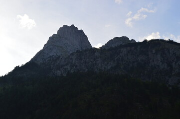 Obraz premium The stunning mountain scenery in the Valbona Valley in Albania