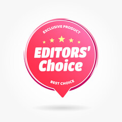Editors' Choice Shopping Round Tag
