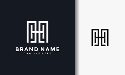 monogram letter GHG logo