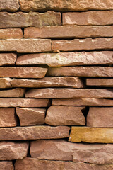 Red brick wall background and texture