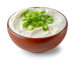 bowl of cream cheese