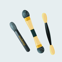 realistic illustration of cosmetics on background