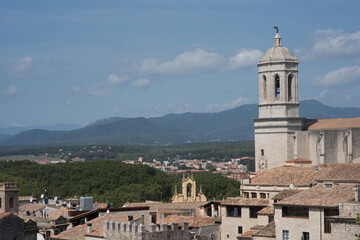 Obraz premium The city of Girona, skyline.