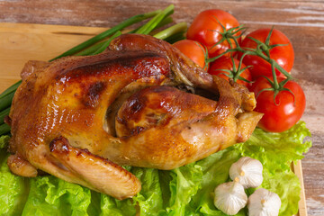 fried turkey with vegetables