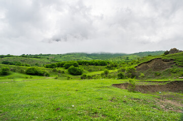 Cherek gorge in the Caucasus mountains in Russia