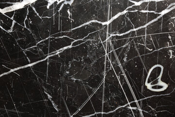 Black marble patterned (natural patterns) texture for design. Dark background.