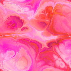 Obraz premium Seamless fractal marble vibrant ornate jpg pattern. High quality illustration. Intense and mysterious energetic seamless surface design. Detailed and vivid glowing marbled pattern.