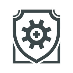 Immune shield protection icon