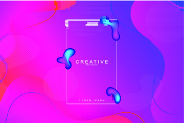 Fluid shape, wavy, dynamic background, gradient color, flowing shapes. Usable for landing page. Trendy and modern background color.