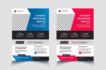 Corporate abstract business flyer design template brochure cover design vector template.Company identity,print-ready flyer,print ready brochure,Corporate brochure report cover template in A4 size