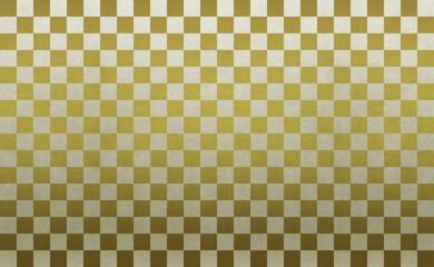 Gold check pattern. gold. background.
金色の市松模様　金のチェックパターン　ゴールド　背景