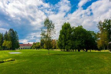 Obraz premium park in the city