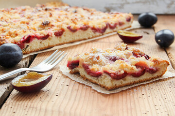 Pflaumenkuchen Pflaume Stück Blechkuchen