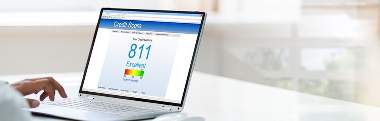 Checking Credit Score. Excellent History