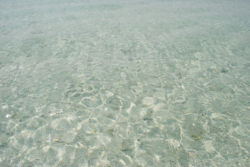 Sea water on the shallow