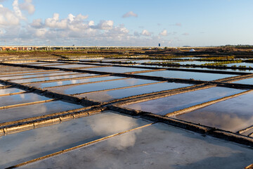 Salt flats in Aveiro, Portugal