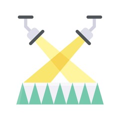 parade related cinema lights or decoration light vector in flat style,