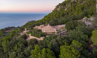 Naklejka premium hermitage of La Trinitat, Valldemossa, mallorca, spain