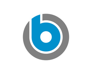 B circle logo 2 icon template
