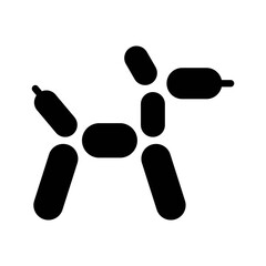 parade related balloons arrange in animals style vector in solid design,